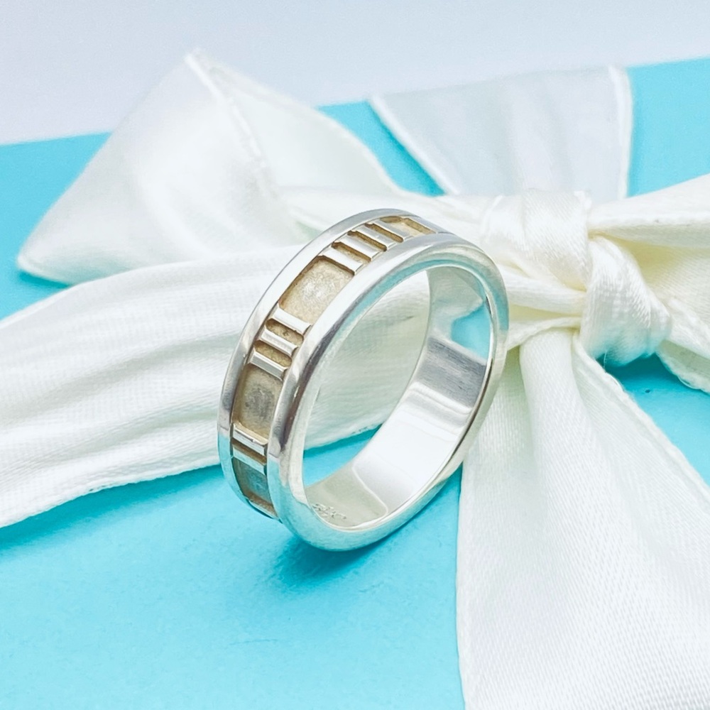 Tiffany & Co. Vintage 1995 Atlas Ring Size 7.25